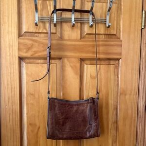 Frye Brown Leather Crossbody Bag